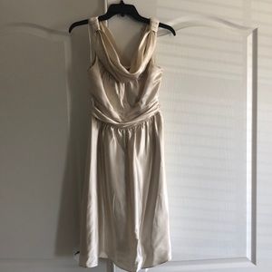 The Limited cream silk dress